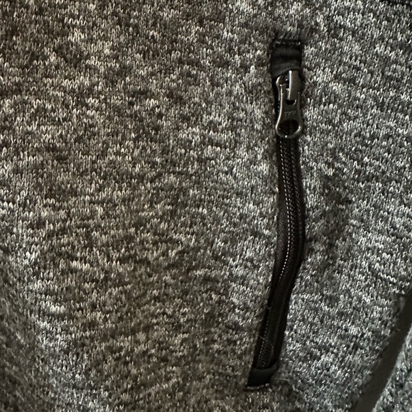 Men’s SONOMA Gray Black Long Sleeve Fleece Sweater Jacket, Size Large Tall. New! - Picture 2 of 12